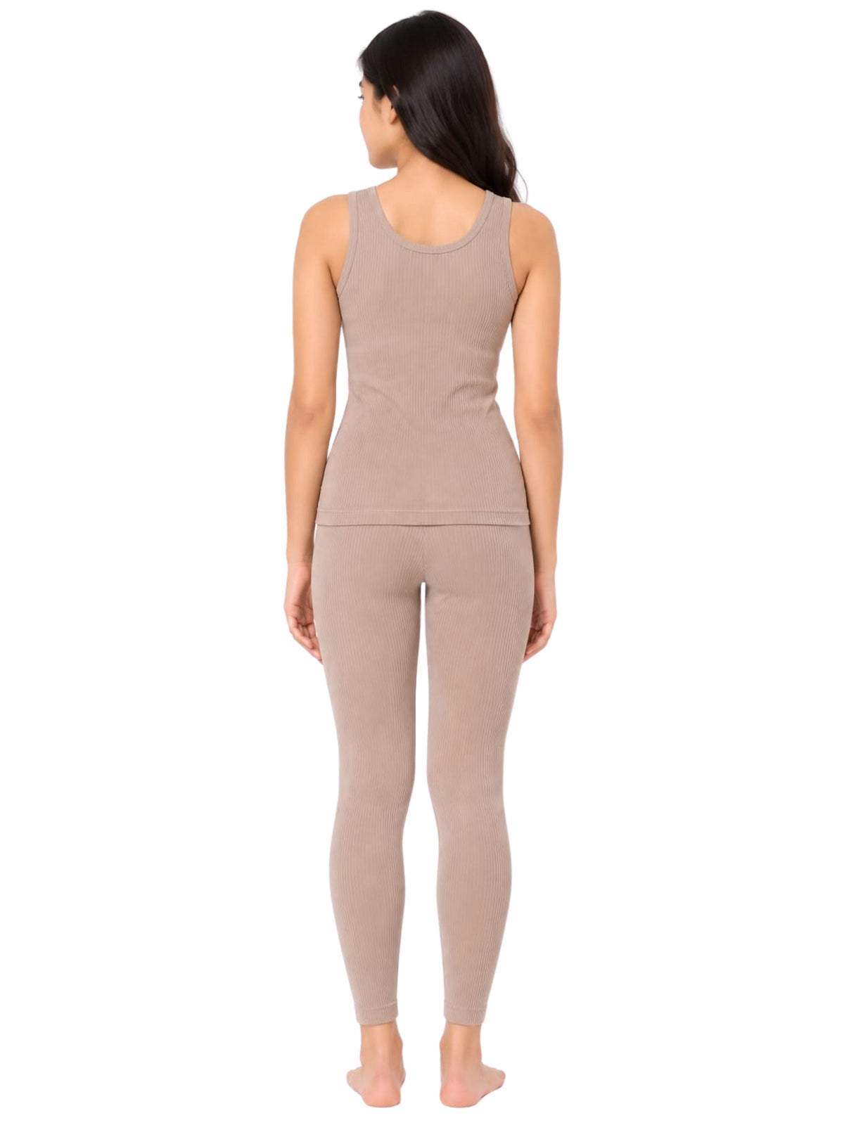 Pack of 1 | Skin Thermal Tank Top & Leggings For Girls | Regular Fit Warm Thermal Set