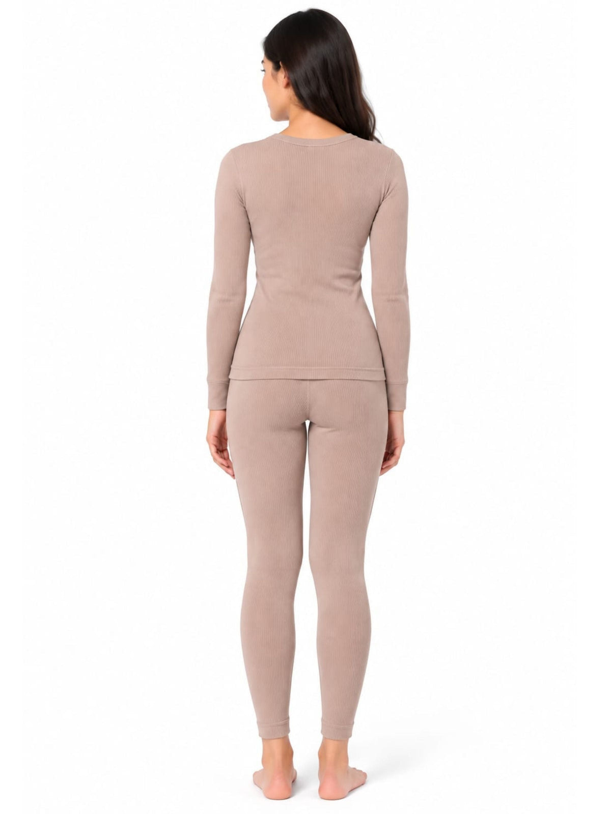 Pack Of 1 Regular-Fit-Warm-Full-Sleeve-Thermal-Set-Skin-Thermal-Tank-Top-&-Leggings-For Girls