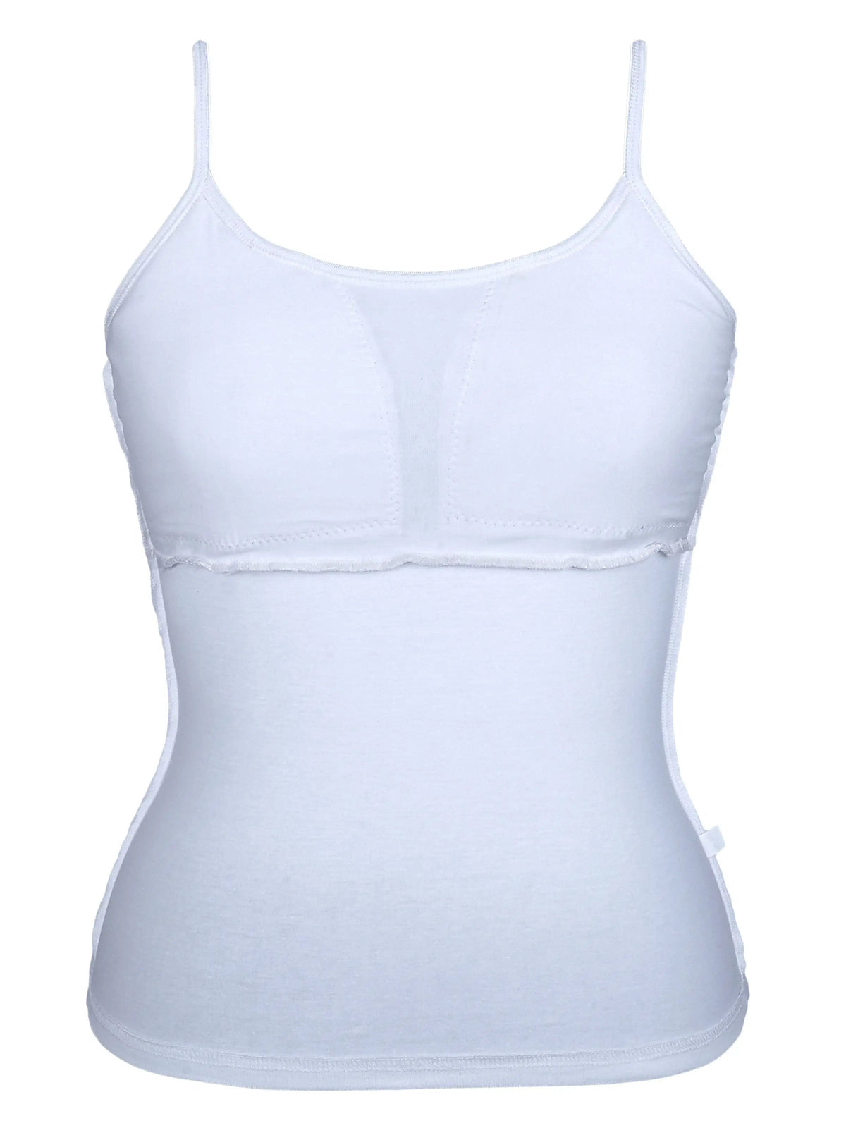 D'CHICA Essentials HIGH COVERAGE COTTON STARTER CAMISOLE BRA | ADJUSTABLE STRAP | SKIN TONE | WHITE | BLACK - Skin-Black-White / 18+ D'chica