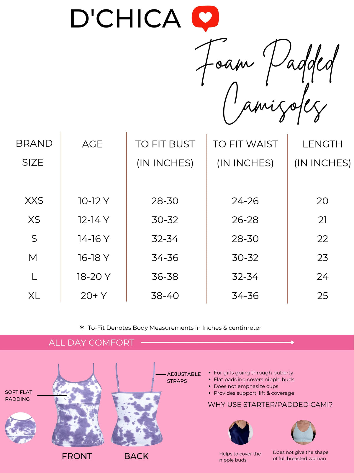 Pack of 2 Blue & Skin Tone High Coverage Cotton Camisole Bra With Adjustable Strap For Girls